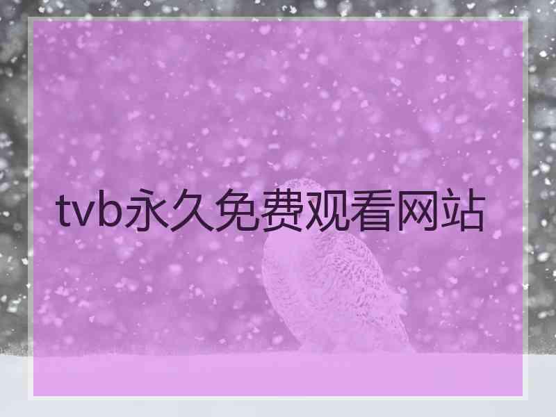 tvb永久免费观看网站