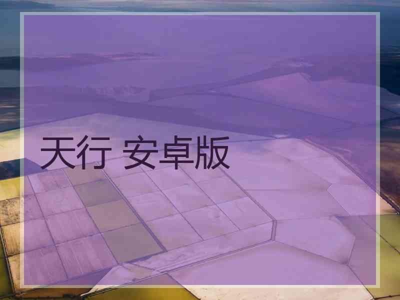 天行 安卓版